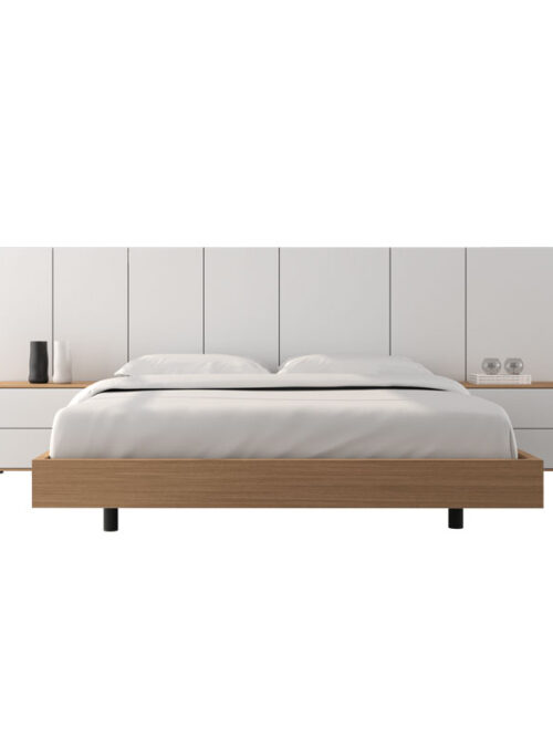 CABECERO DE CAMA CORRIDO BARS BLANCO