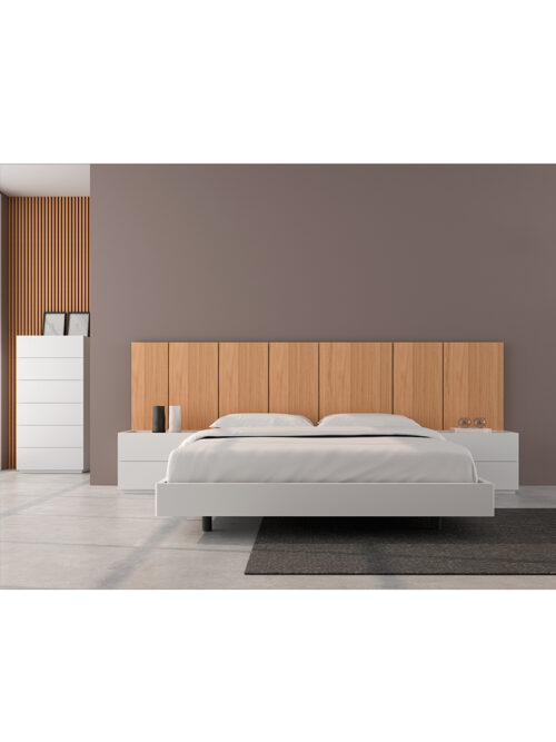 CABECERO DE CAMA CORRIDO BARS ROBLE