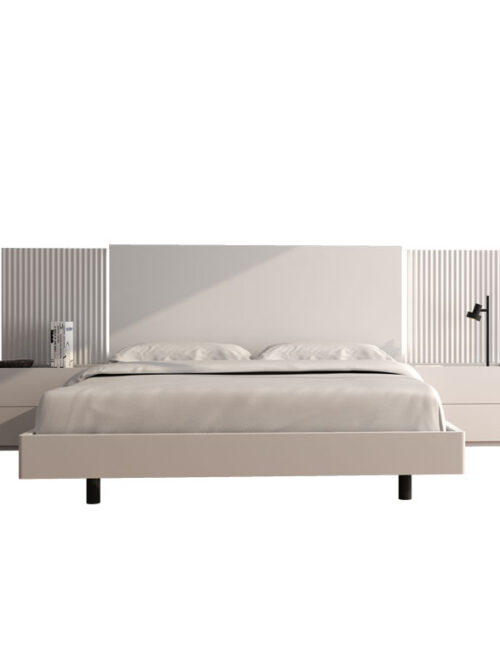 CABECERO DE CAMA CORRIDO ONADOS BLANCO