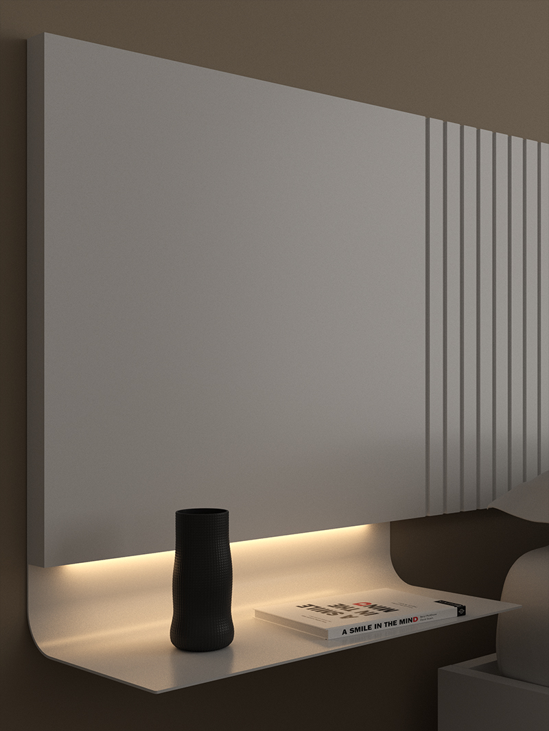 CABECERO DE CAMA AIRE 3 BLANCO - Imagen 2