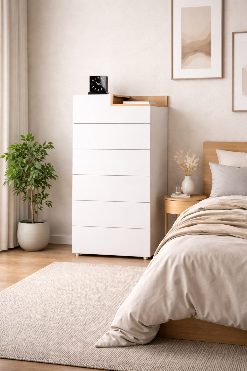 CHIFONIER 6C BLANCO TRAY - Imagen 2